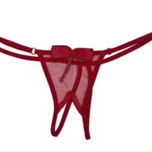 AMORE PANTY ABERTURA MOÑO COLOR ROJO