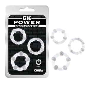 Anillo Retardante Beaded Cock Clear Kit
