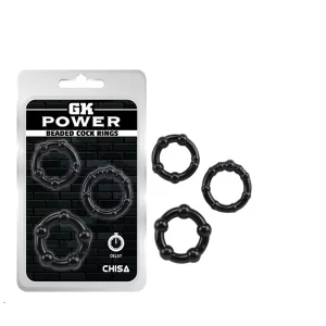 Anillo Beaded Cock Clear Kit Black