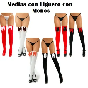 Medias Liguero Clasicas Moño
