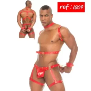 Arnés Sumisión Profunda Rojo