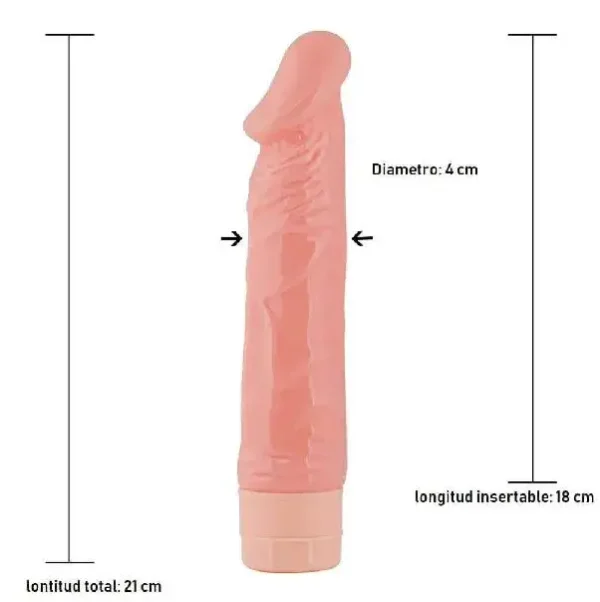 Vibrador | Silicona | Realista | 20 Cm |Tunes - Imagen 2